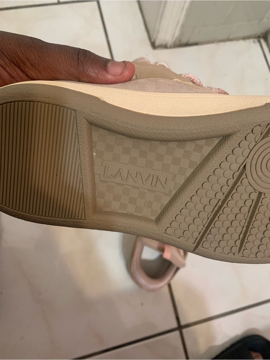 Lanvin Shoes - Lanvin Women's Blush Pink Leather Sneakers